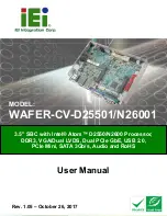 IEI Technology WAFER-CV-N26001 User Manual preview