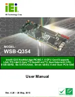 Предварительный просмотр 1 страницы IEI Technology WSB-Q354 User Manual