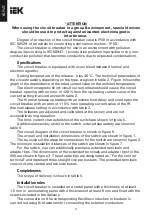 Preview for 5 page of IEK BA88-31 Instructions Manual