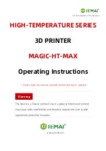 IEMAI HIGH-TEMPERATURE Series Operating Instructions Manual preview