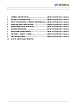 Preview for 3 page of IEMCA BOSS 332-545-551 E Manual For Use And Maintenance