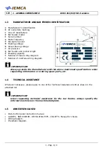 Preview for 8 page of IEMCA BOSS 332-545-551 E Manual For Use And Maintenance