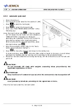 Preview for 117 page of IEMCA BOSS 332-545-551 E Manual For Use And Maintenance