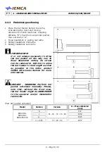 Preview for 61 page of IEMCA BOSS 332 Manual For Use And Maintenance