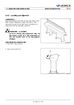 Preview for 64 page of IEMCA BOSS 332 Manual For Use And Maintenance