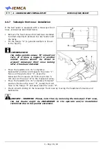 Preview for 69 page of IEMCA BOSS 332 Manual For Use And Maintenance