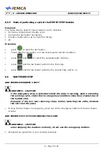 Preview for 137 page of IEMCA BOSS 332 Manual For Use And Maintenance