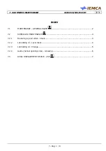 Preview for 144 page of IEMCA BOSS 332 Manual For Use And Maintenance