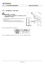 Preview for 147 page of IEMCA BOSS 332 Manual For Use And Maintenance