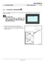 Preview for 160 page of IEMCA BOSS 332 Manual For Use And Maintenance