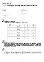 Preview for 175 page of IEMCA BOSS 332 Manual For Use And Maintenance