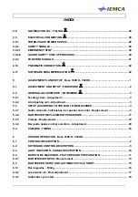 Preview for 7 page of IEMCA BOSS 338 HD Manual For Use And Maintenance