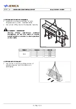 Preview for 64 page of IEMCA BOSS 338 HD Manual For Use And Maintenance