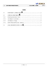 Preview for 147 page of IEMCA BOSS 338 HD Manual For Use And Maintenance