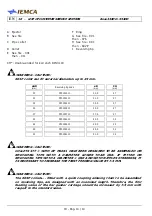 Preview for 178 page of IEMCA BOSS 338 HD Manual For Use And Maintenance