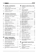 Preview for 3 page of IEMCA BOSS 542 CNC Manual For Use And Maintenance