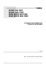 Preview for 105 page of IEMCA BOSS 542 CNC Manual For Use And Maintenance