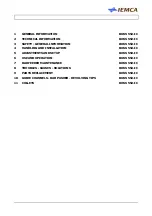 Preview for 9 page of IEMCA BOSS 552 - IC Manual For Use And Maintenance