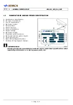 Предварительный просмотр 14 страницы IEMCA Elite Evo 112 Manual For Use And Maintenance