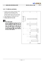 Предварительный просмотр 67 страницы IEMCA Elite Evo 112 Manual For Use And Maintenance