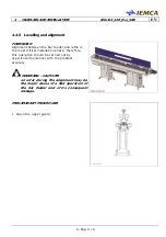 Предварительный просмотр 69 страницы IEMCA Elite Evo 112 Manual For Use And Maintenance