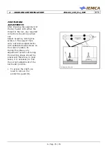 Предварительный просмотр 75 страницы IEMCA Elite Evo 112 Manual For Use And Maintenance