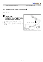 Предварительный просмотр 79 страницы IEMCA Elite Evo 112 Manual For Use And Maintenance