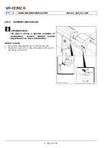 Предварительный просмотр 80 страницы IEMCA Elite Evo 112 Manual For Use And Maintenance