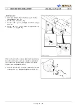 Предварительный просмотр 81 страницы IEMCA Elite Evo 112 Manual For Use And Maintenance