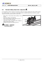 Предварительный просмотр 110 страницы IEMCA Elite Evo 112 Manual For Use And Maintenance