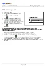 Предварительный просмотр 134 страницы IEMCA Elite Evo 112 Manual For Use And Maintenance