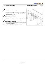 Предварительный просмотр 135 страницы IEMCA Elite Evo 112 Manual For Use And Maintenance