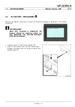 Предварительный просмотр 155 страницы IEMCA Elite Evo 112 Manual For Use And Maintenance