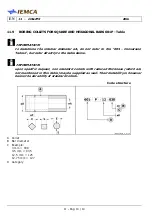 Предварительный просмотр 182 страницы IEMCA Elite Evo 112 Manual For Use And Maintenance