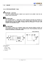 Предварительный просмотр 185 страницы IEMCA Elite Evo 112 Manual For Use And Maintenance