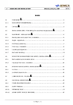 Preview for 61 page of IEMCA Elite Evo Series Manual For Use And Maintenance