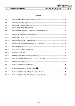 Preview for 115 page of IEMCA Elite Evo Series Manual For Use And Maintenance