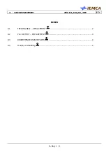 Preview for 153 page of IEMCA Elite Evo Series Manual For Use And Maintenance