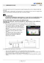 Предварительный просмотр 35 страницы IEMCA KID 80 IV Touch Instruction Manual