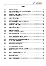 Preview for 6 page of IEMCA KID 80-IV Touch Manual For Use And Maintenance