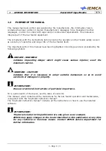 Preview for 13 page of IEMCA Master 80 UP HyperFlexible Manual For Use And Maintenance