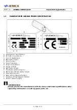 Preview for 14 page of IEMCA Master 80 UP HyperFlexible Manual For Use And Maintenance