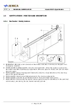 Preview for 32 page of IEMCA Master 80 UP HyperFlexible Manual For Use And Maintenance