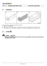 Preview for 60 page of IEMCA Master 80 UP HyperFlexible Manual For Use And Maintenance