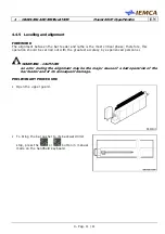 Preview for 69 page of IEMCA Master 80 UP HyperFlexible Manual For Use And Maintenance