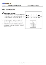 Preview for 74 page of IEMCA Master 80 UP HyperFlexible Manual For Use And Maintenance