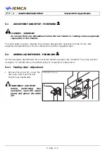 Preview for 82 page of IEMCA Master 80 UP HyperFlexible Manual For Use And Maintenance