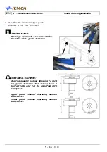 Preview for 90 page of IEMCA Master 80 UP HyperFlexible Manual For Use And Maintenance