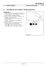 Preview for 111 page of IEMCA Master 80 UP HyperFlexible Manual For Use And Maintenance