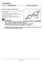 Preview for 116 page of IEMCA Master 80 UP HyperFlexible Manual For Use And Maintenance